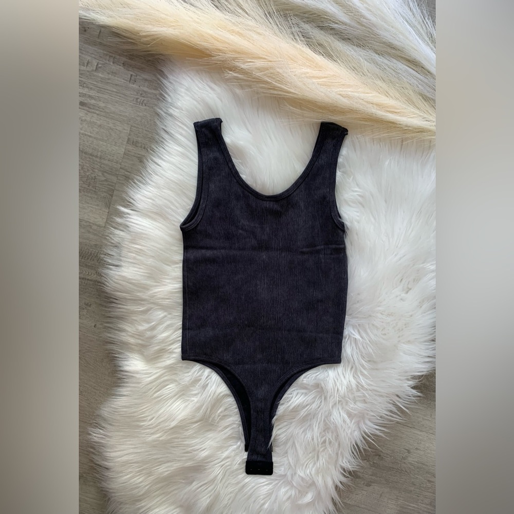 Ribbed tank bodysuit